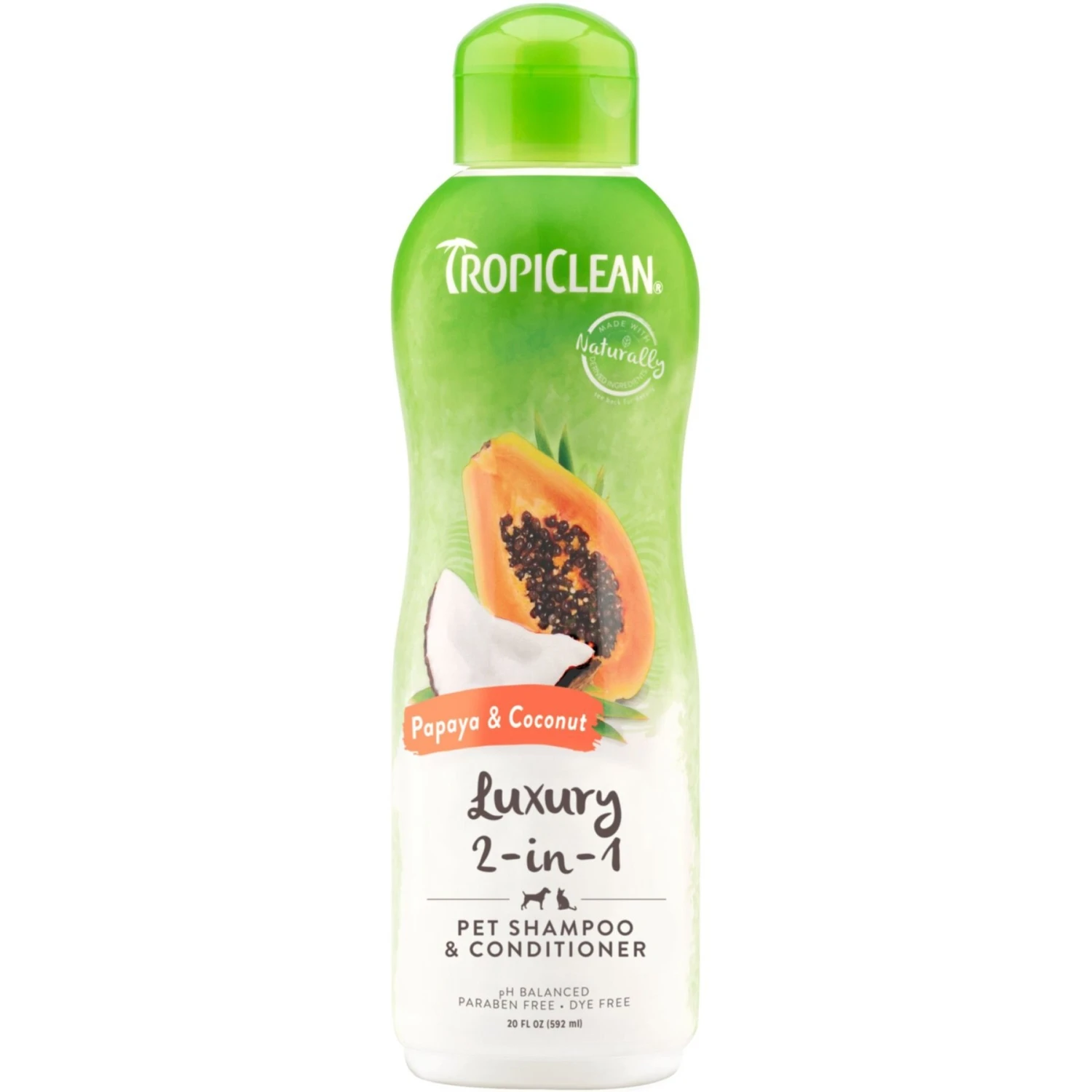 TropiClean Luxury 2 In 1 Papaya & Coconut Pet Shampoo & Conditioner & TropiClean Papaya Deodorizing Dog & Cat Spray 4 TropiClean Luxury 2 In 1 Papaya & Coconut Pet Shampoo & Conditioner & TropiClean Papaya Deodorizing Dog & Cat Spray - Image 2
