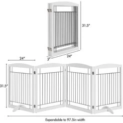 Yaheetech 4-Panel Dog Gate 10 Yaheetech 4-Panel Dog Gate -Pet Dog Supply Store 1033302 PT2. AC SS1800 V1703798895