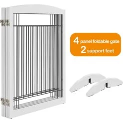 Yaheetech 4-Panel Dog Gate 11 Yaheetech 4-Panel Dog Gate -Pet Dog Supply Store 1033302 PT3. AC SS1800 V1703798894