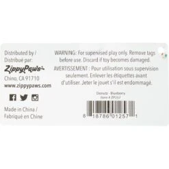 ZippyPaws Donutz Squeaky Plush No Stuffing Dog Toy -Pet Dog Supply Store 104035 PT3. AC SS1800 V1523637306