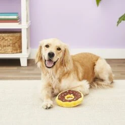 ZippyPaws Donutz Squeaky Plush No Stuffing Dog Toy -Pet Dog Supply Store 104035 PT7. AC SS1800 V1523637318