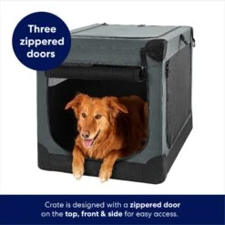 Frisco Indoor & Outdoor 3-Door Collapsible Soft-Sided Dog & Small Pet Crate -Pet Dog Supply Store 105036 PT3. AC SS1800 V1667227999