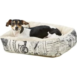 Paws & Pals 1800's Newspaper Bolster Cat & Dog Bed -Pet Dog Supply Store 106303 PT3. AC SS1800 V1566250035