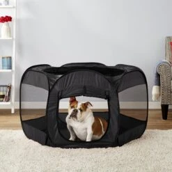 Paws & Pals Insta-Fort Portable Soft-sided Dog & Cat Playpen -Pet Dog Supply Store 106398 PT3. AC SS1800 V1567527823