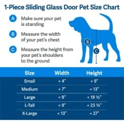 PetSafe 96-in Sliding Glass Pet Door -Pet Dog Supply Store 106598 PT2. AC SS1800 V1657655127
