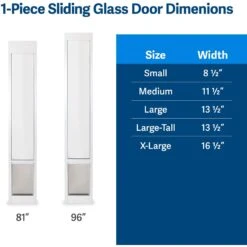 PetSafe 96-in Sliding Glass Pet Door -Pet Dog Supply Store 106598 PT5. AC SS1800 V1657655128