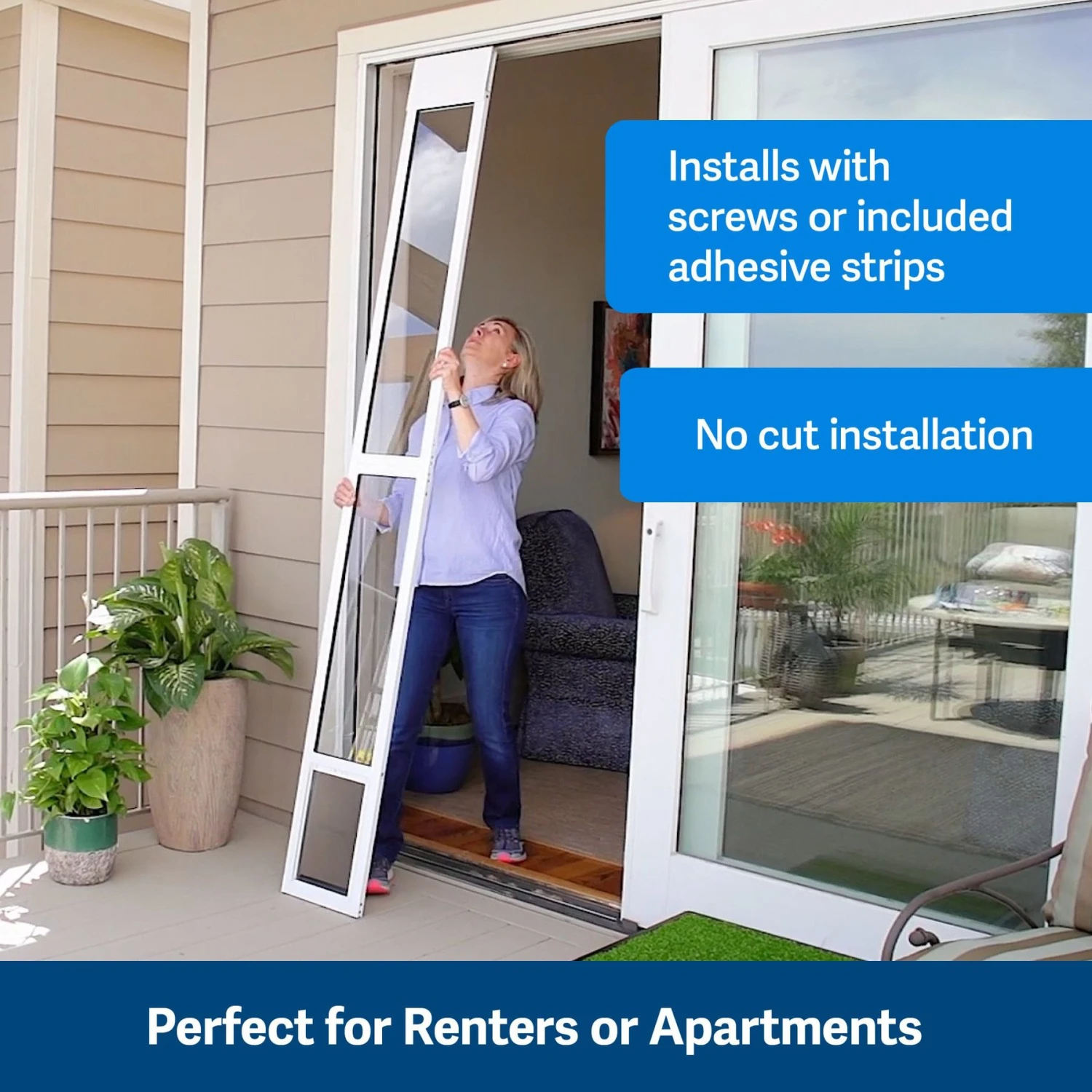 PetSafe Sliding Glass Pet Door, 2-Piece 4 PetSafe Sliding Glass Pet Door, 2-Piece - Image 2