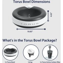 Torus Pet Filtered Dog & Cat Water Bowl 13 Torus Pet Filtered Dog & Cat Water Bowl -Pet Dog Supply Store 108653 PT2. AC SS1800 V1676903619