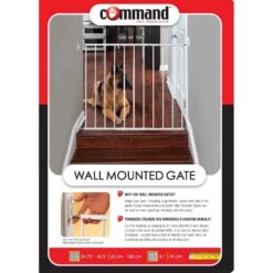 Command Pet Products Wall Mounted Pet Gate, White 11 Command Pet Products Wall Mounted Pet Gate, White -Pet Dog Supply Store 109328 PT4. AC SS1800 V1700859915