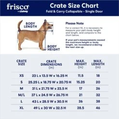 Frisco Heavy Duty Fold & Carry Single Door Collapsible Wire Dog Crate 11 Frisco Heavy Duty Fold & Carry Single Door Collapsible Wire Dog Crate -Pet Dog Supply Store 109783 PT2. AC SS1800 V1667228771