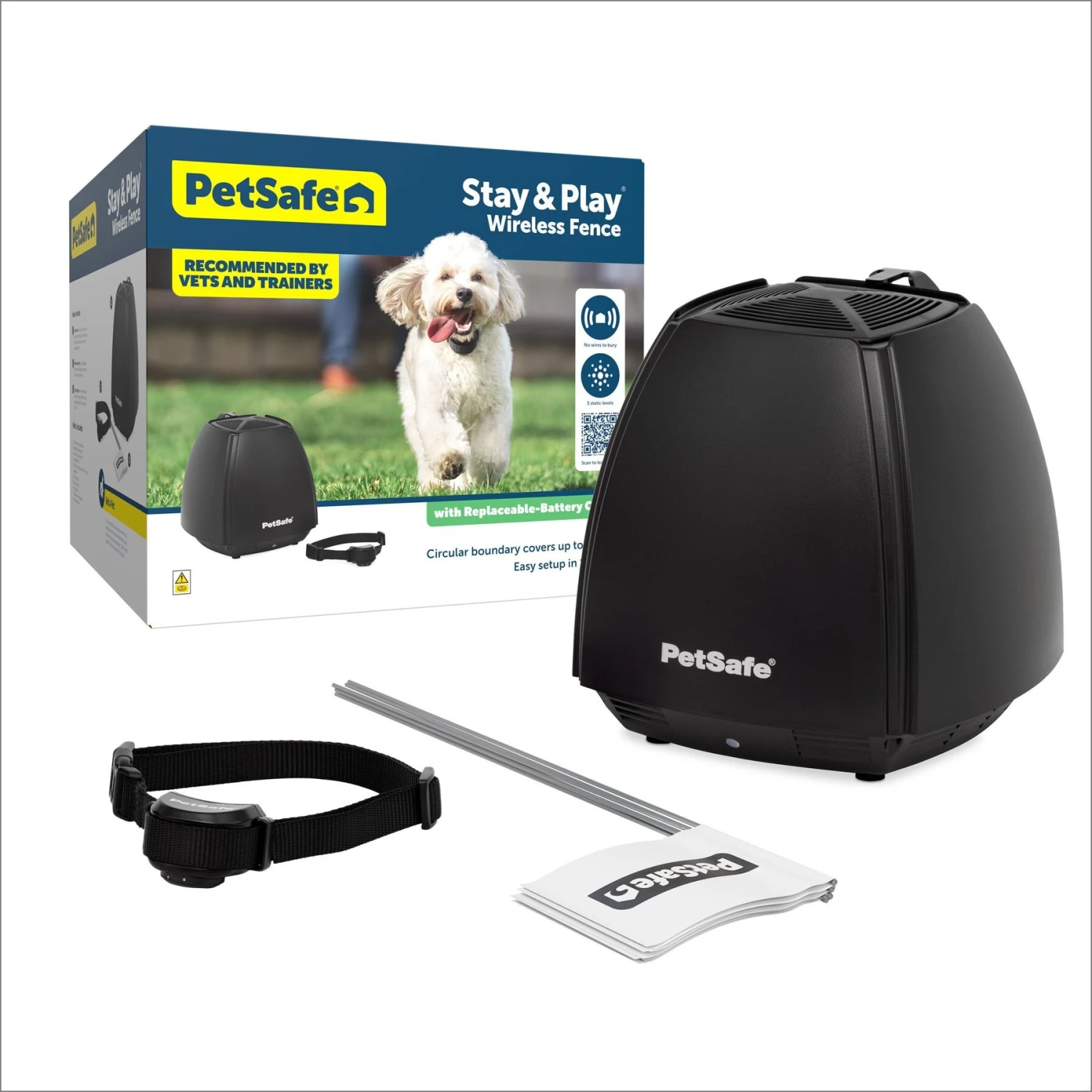 PetSafe Stay & Play Wireless Fence With Replaceable Battery Collar 3 PetSafe Stay & Play Wireless Fence With Replaceable Battery Collar