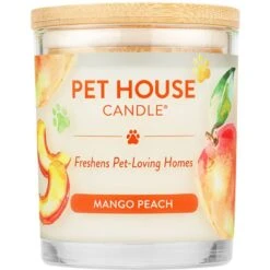 Pet House Mango Peach Natural Plant-Based Wax Candle
