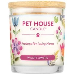 Pet House Wildflowers Natural Plant-Based Wax Candle