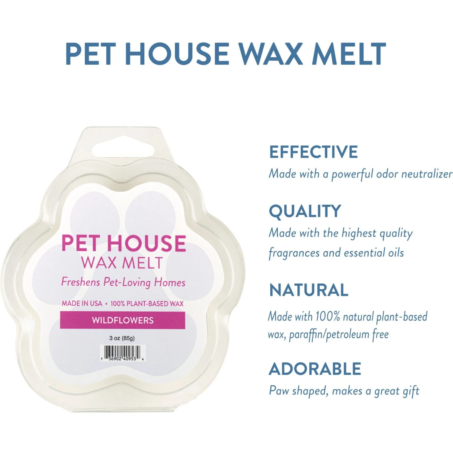 Pet House Wildflowers Natural Plant-Based Wax Melt 5 Pet House Wildflowers Natural Plant-Based Wax Melt - Image 3