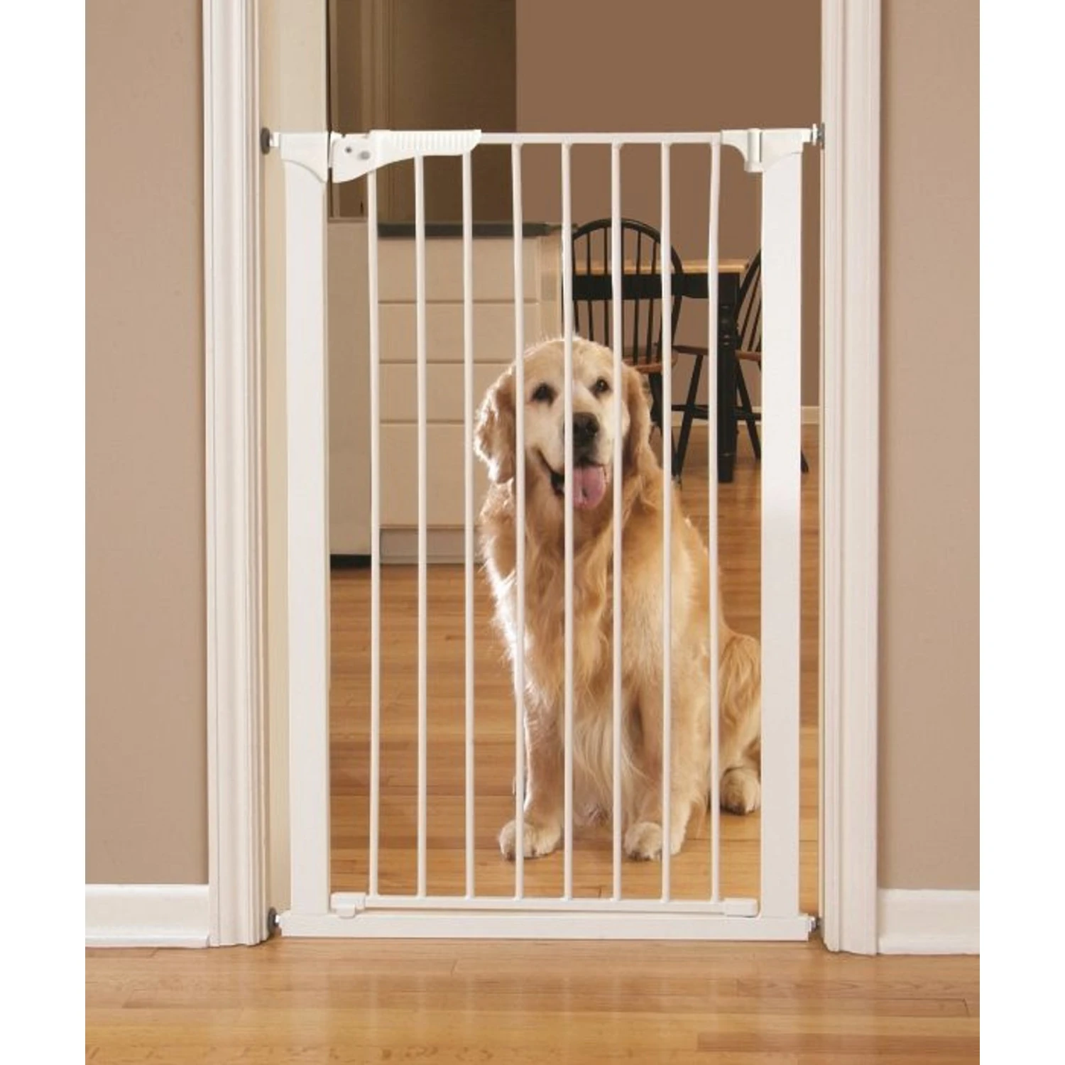 Command Pet Products 42" Tall Pressure Mounted Pet Gate, White 3 Command Pet Products 42" Tall Pressure Mounted Pet Gate, White