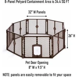 MyPet 8-Panel Petyard Passage Plastic Dog Pen 17 MyPet 8-Panel Petyard Passage Plastic Dog Pen -Pet Dog Supply Store 117742 PT6. AC SS1800 V1664834387