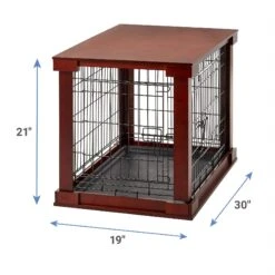 Merry Products Double Door Furniture Style Dog Crate, Mahogany 11 Merry Products Double Door Furniture Style Dog Crate, Mahogany -Pet Dog Supply Store 118021 PT2. AC SS1800 V1566320662