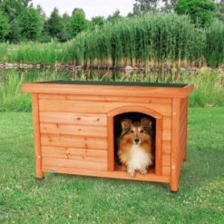 TRIXIE Natura Classic Dog House With Weatherproof Finish, Elevated Floor -Pet Dog Supply Store 118966 PT2. AC SS1800 V1643412424