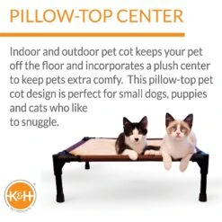 K&H Pet Products Comfy Pet Cot Elevated Pet Bed -Pet Dog Supply Store 121207 PT2. AC SS1800 V1626397608