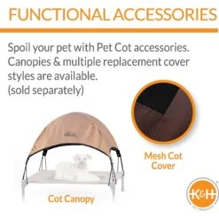 K&H Pet Products Comfy Pet Cot Elevated Pet Bed -Pet Dog Supply Store 121207 PT3. AC SS1800 V1626392506