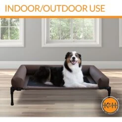 K&H Pet Products Original Bolster Pet Cot Elevated Dog Bed, Chocolate 15 K&H Pet Products Original Bolster Pet Cot Elevated Dog Bed, Chocolate -Pet Dog Supply Store 121246 PT4. AC SS1800 V1620844404