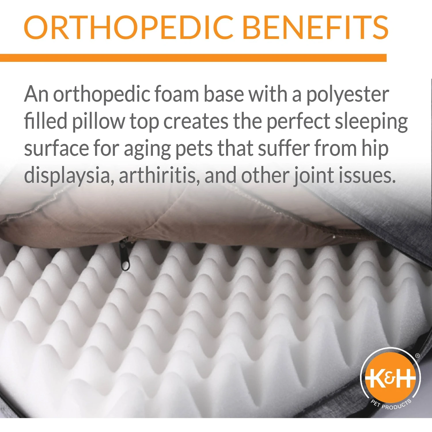 K&H Pet Products Pillow-Top Orthopedic Lounger Sofa Dog Bed 5 K&H Pet Products Pillow-Top Orthopedic Lounger Sofa Dog Bed - Image 3