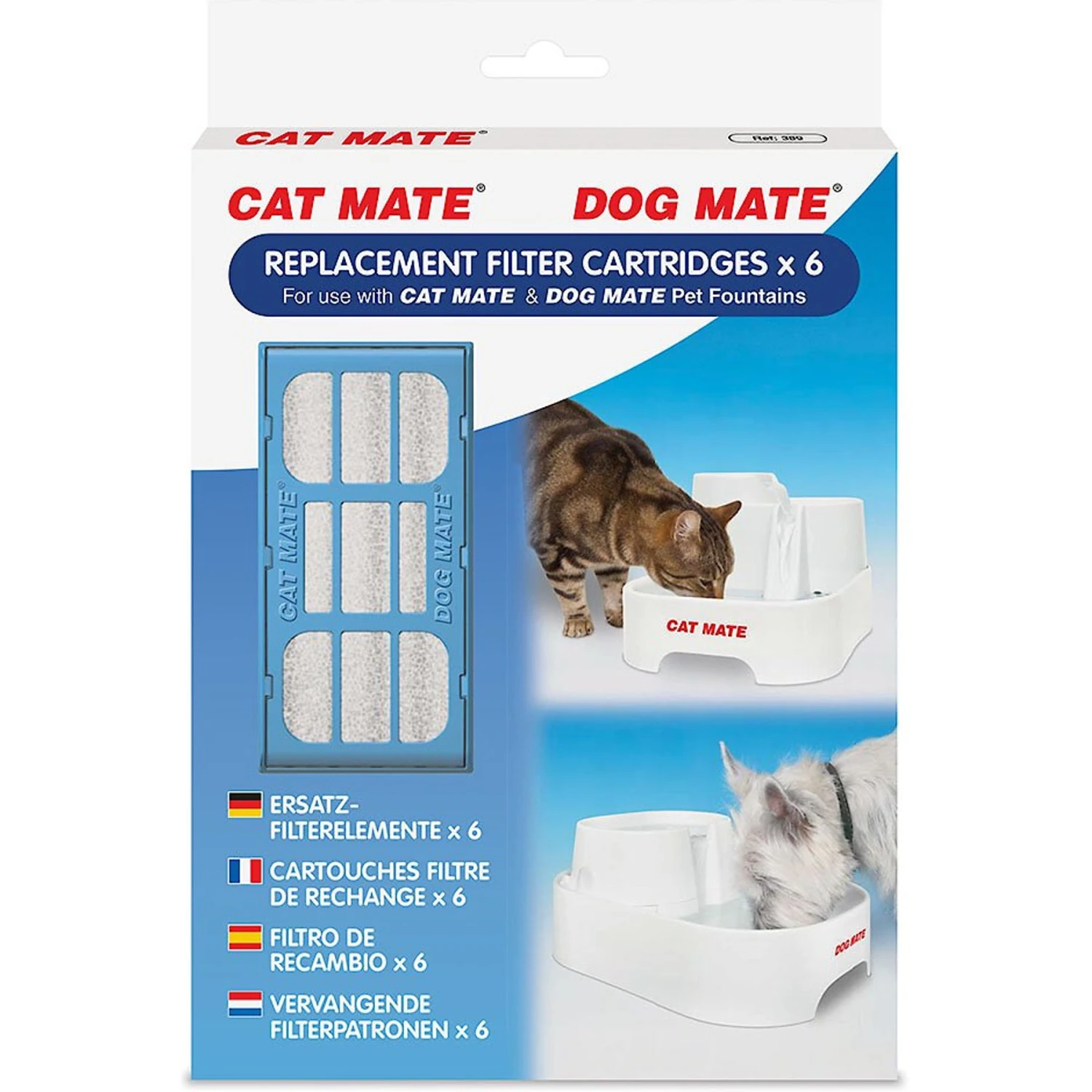 Cat Mate Replacement Filter Cartridges For Cat Mate & Dog Mate Fountains 3 Cat Mate Replacement Filter Cartridges For Cat Mate & Dog Mate Fountains