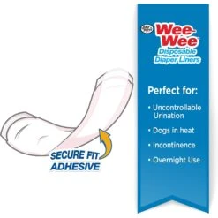 Wee-Wee Disposable Dog Diaper Super Absorbent Liner Pads -Pet Dog Supply Store 124520 PT2. AC SS1800 V1605145935