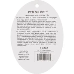 Petlou Fleece Bone Plush Dog Toy -Pet Dog Supply Store 124969 PT8. AC SS1800 V1595436967