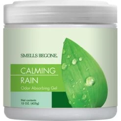 Smells Begone Calming Rain Odor Absorbing Solid Gel