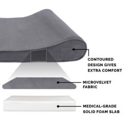 FurHaven Microvelvet Luxe Lounger Orthopedic Cat & Dog Bed With Removable Cover 16 FurHaven Microvelvet Luxe Lounger Orthopedic Cat & Dog Bed With Removable Cover -Pet Dog Supply Store 127544 PT5. AC SS1800 V1698696472