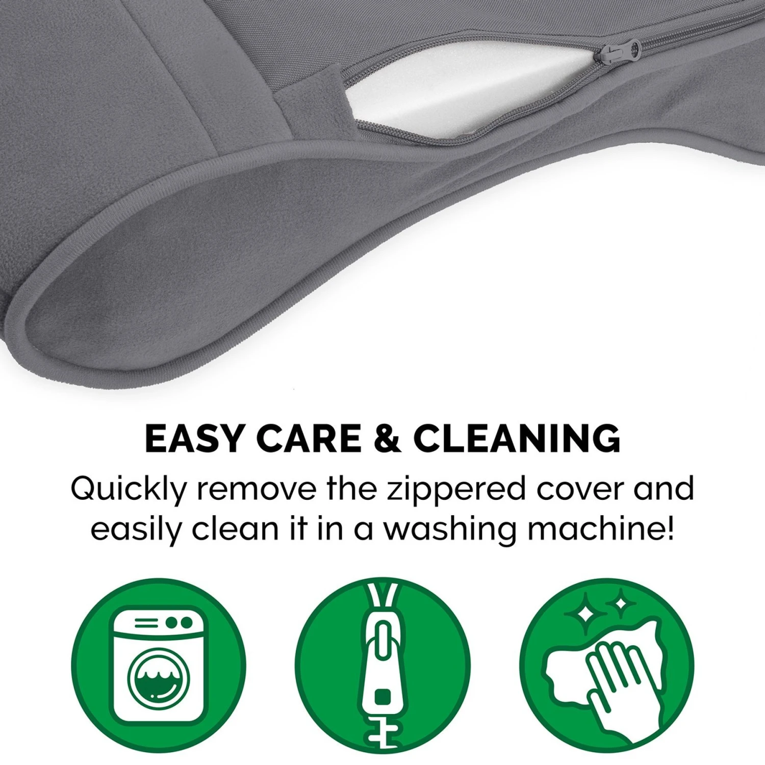 FurHaven Microvelvet Luxe Lounger Orthopedic Cat & Dog Bed With Removable Cover 11 FurHaven Microvelvet Luxe Lounger Orthopedic Cat & Dog Bed With Removable Cover - Image 9