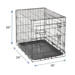 Paws & Pals Oxgord Double Door Collapsible Wire Dog Crate -Pet Dog Supply Store 132943 PT2. AC SS1800 V1569330363