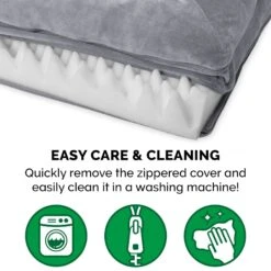 FurHaven Faux Fur Orthopedic Bolster Dog Bed With Removable Cover -Pet Dog Supply Store 138410 PT6. AC SS1800 V1693925481