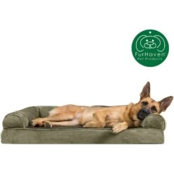 FurHaven Faux Fur Memory Top Bolster Dog Bed With Removable Cover 14 FurHaven Faux Fur Memory Top Bolster Dog Bed With Removable Cover -Pet Dog Supply Store 138444 PT3. AC SS1800 V1606785431
