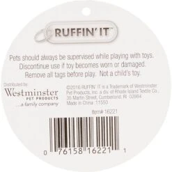 RUFFIN' IT Sports Ball Squeaky Plush Dog Toy, Sports Ball Varies -Pet Dog Supply Store 139559 PT8. AC SS1800 V1545251005