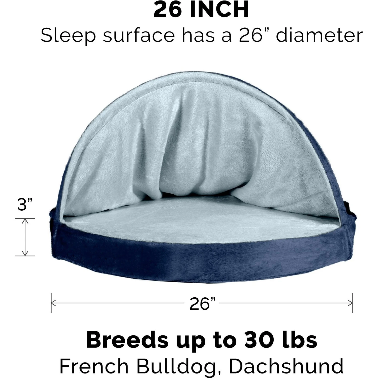 FurHaven Microvelvet Snuggery Orthopedic Cat & Dog Bed With Removable Cover 4 FurHaven Microvelvet Snuggery Orthopedic Cat & Dog Bed With Removable Cover - Image 2