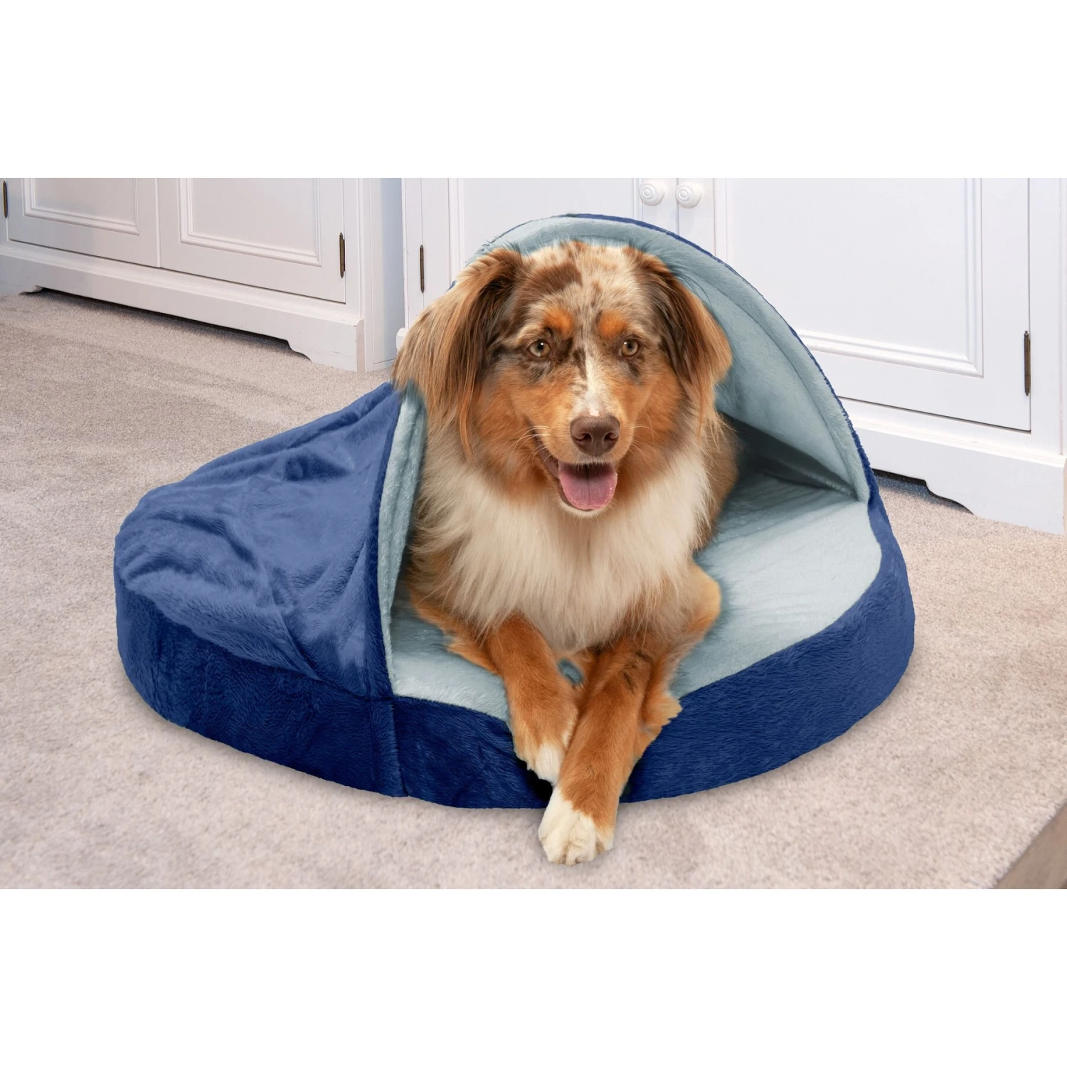 FurHaven Microvelvet Snuggery Orthopedic Cat & Dog Bed With Removable Cover 5 FurHaven Microvelvet Snuggery Orthopedic Cat & Dog Bed With Removable Cover - Image 3