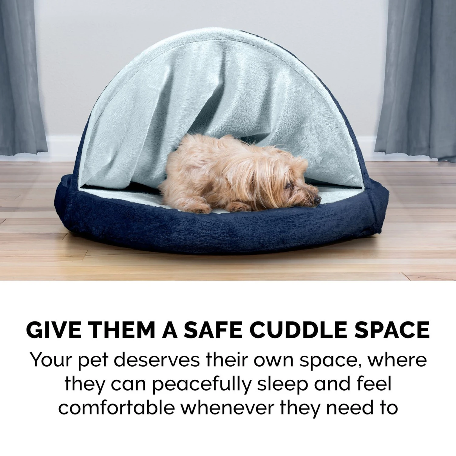 FurHaven Microvelvet Snuggery Orthopedic Cat & Dog Bed With Removable Cover 9 FurHaven Microvelvet Snuggery Orthopedic Cat & Dog Bed With Removable Cover - Image 7