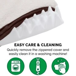 FurHaven Faux Sheepskin & Suede Deluxe Orthopedic Cat & Dog Bed With Removable Cover -Pet Dog Supply Store 145039 PT7. AC SS1800 V1606370225