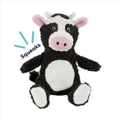 Frisco Cow Textured Plush Squeaky Dog Toy -Pet Dog Supply Store 147059 PT2. AC SS1800 V1691776574