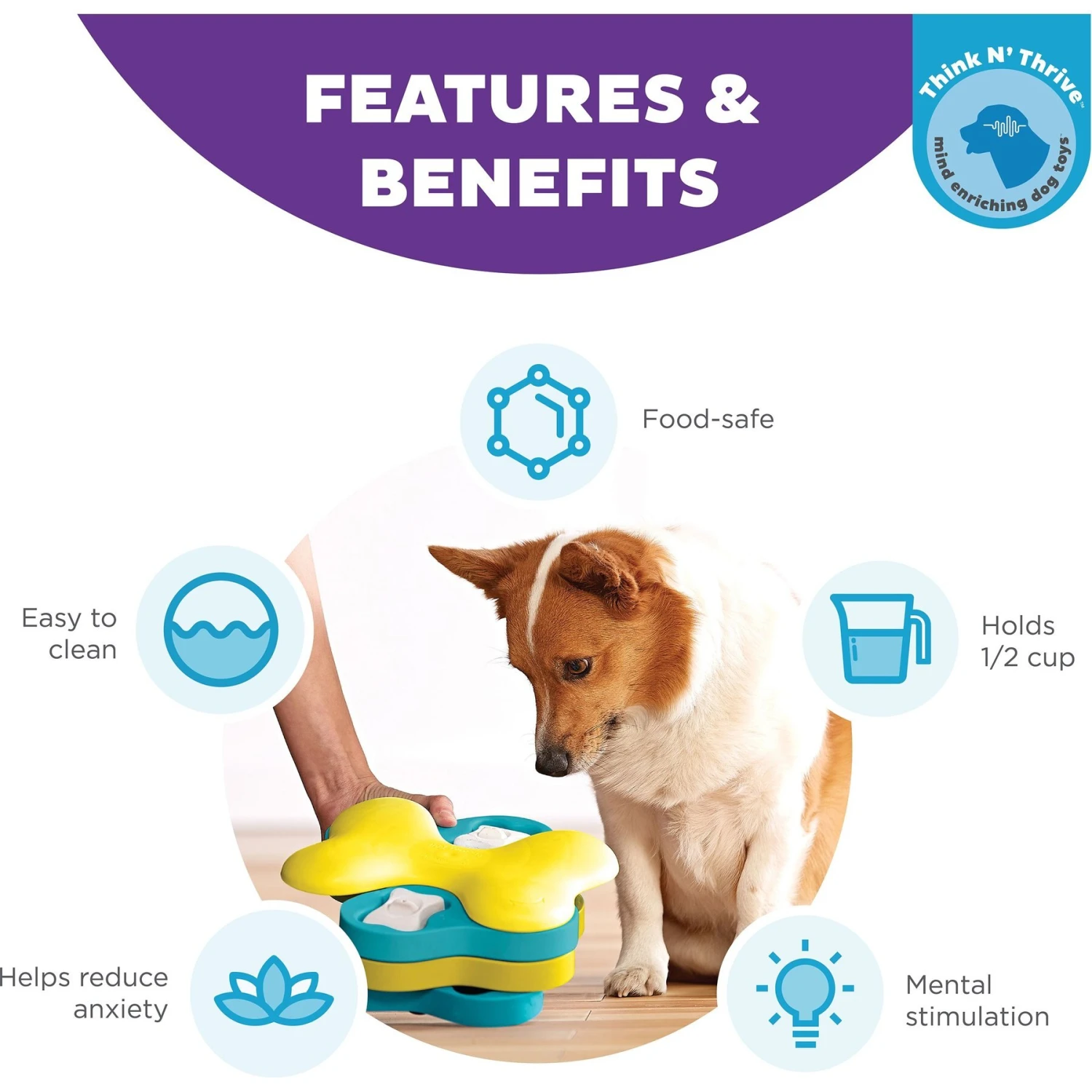 Nina Ottosson By Outward Hound Tornado Puzzle Game Dog Toy 4 Nina Ottosson By Outward Hound Tornado Puzzle Game Dog Toy - Image 2