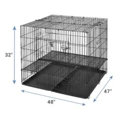 MidWest Double Door Collapsible Wire Puppy Crate -Pet Dog Supply Store 148953 PT2. AC SS1800 V1586805473
