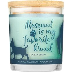 Pet House Ocean Breeze Natural Plant-Based Wax Sentiment Candle