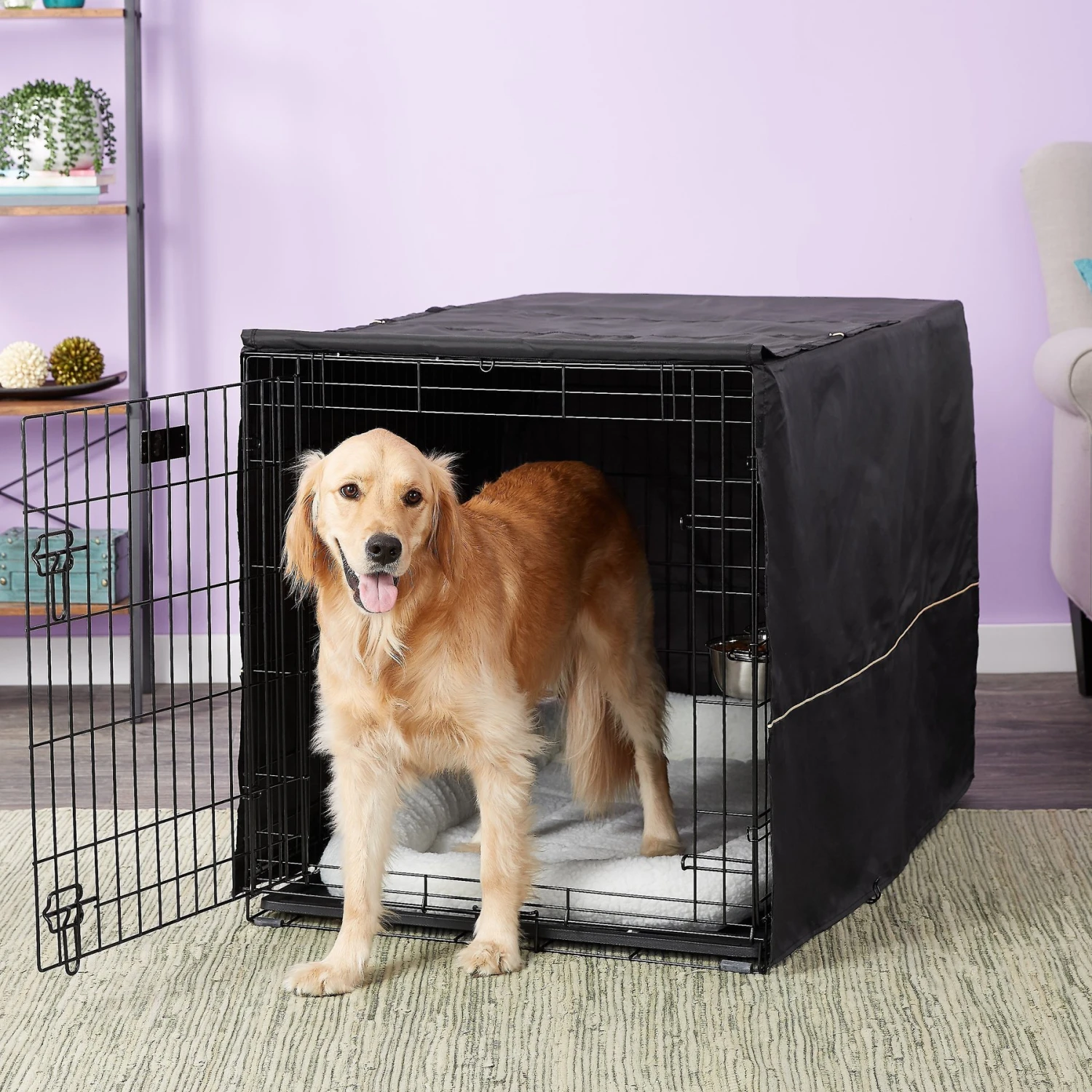 MidWest ICrate Double Door Collapsible Wire Dog Crate Kit 3 MidWest ICrate Double Door Collapsible Wire Dog Crate Kit