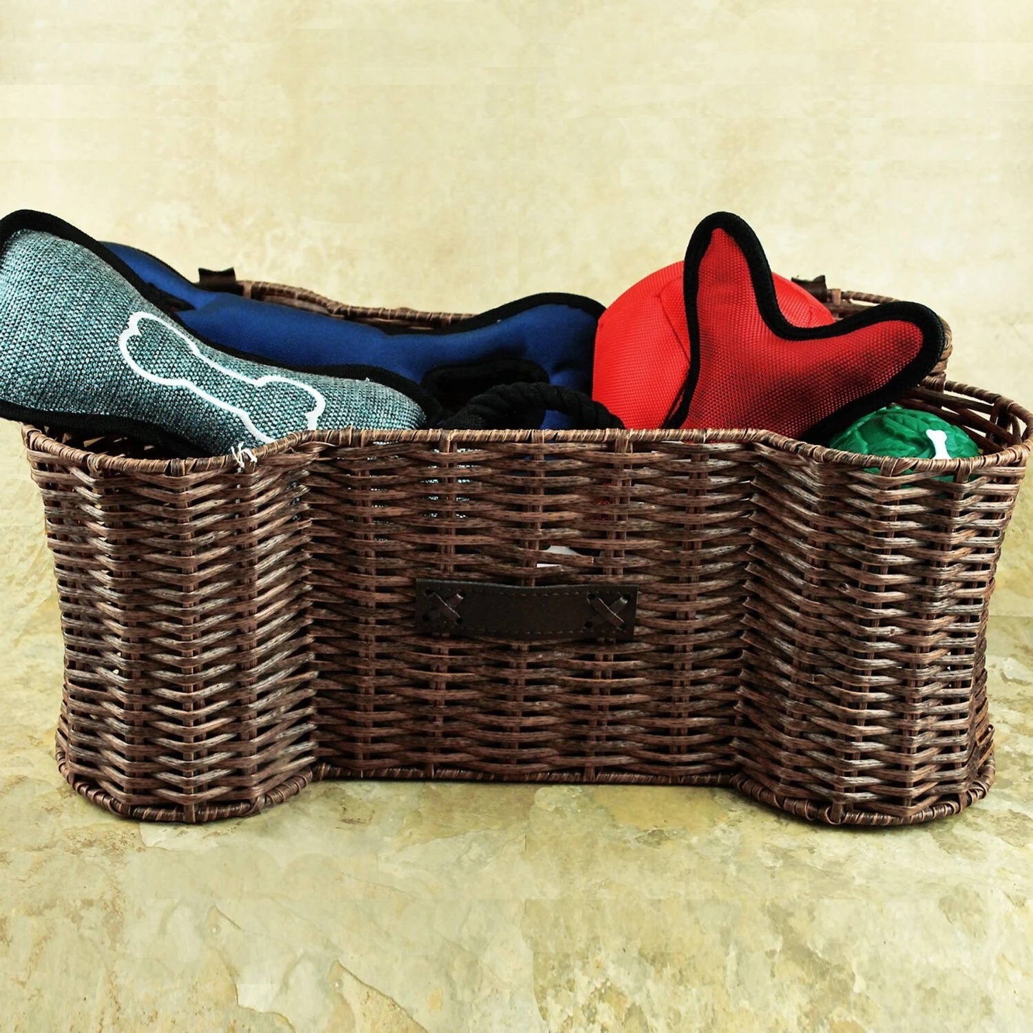 Bone Dry Bone-Shaped Wicker Storage Basket 4 Bone Dry Bone-Shaped Wicker Storage Basket - Image 2