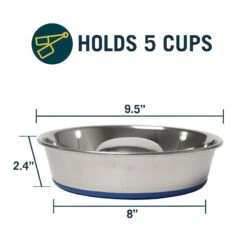 OurPets Durapet Premium Stainless Steel Slow-Feed Dog Bowl -Pet Dog Supply Store 155052 PT1. AC SS1800 V1638833278