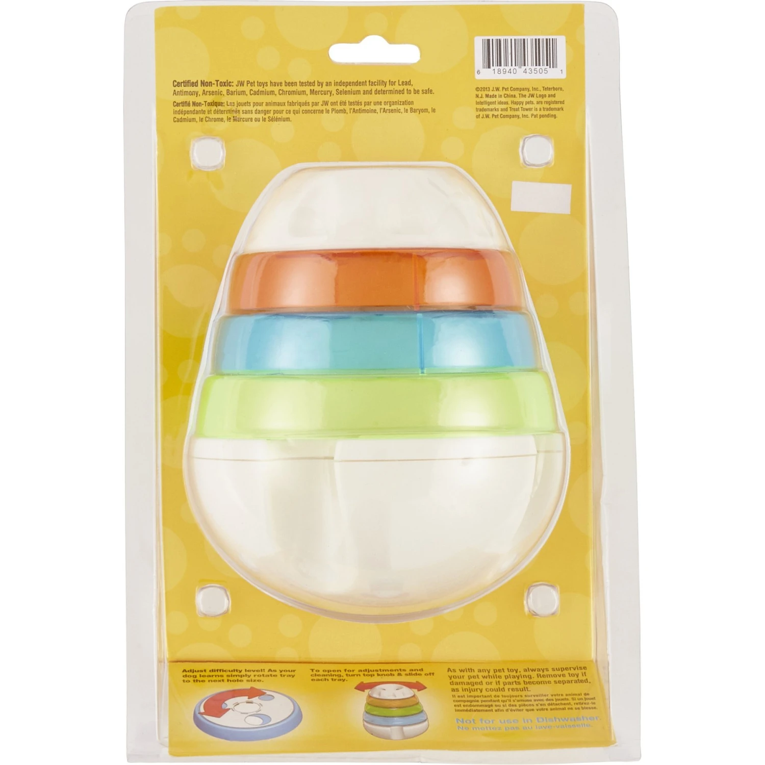 JW Pet Treat Tower Dog Toy 6 JW Pet Treat Tower Dog Toy - Image 4