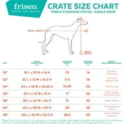 Frisco Fold & Carry Single Door Collapsible Wire Dog Crate -Pet Dog Supply Store 160808 PT2. AC SS1800 V1568641021