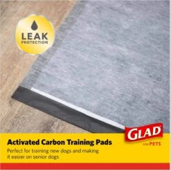 Glad For Pets Activated Carbon Dog Training Pads, 23" X 23" -Pet Dog Supply Store 162998 PT4. AC SS1800 V1678378359